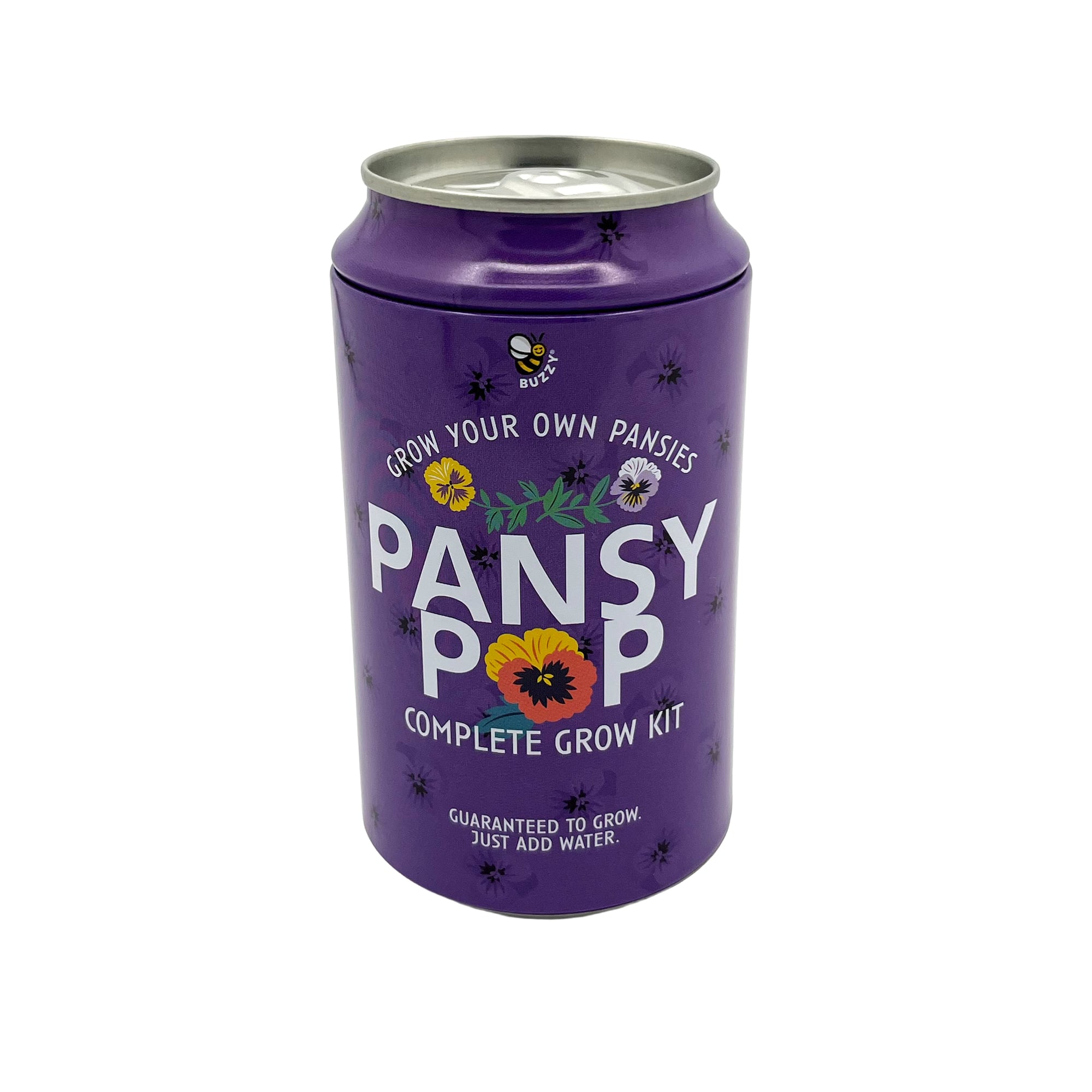 Buzzy® Pansy Soda Can Complete Grow Kit